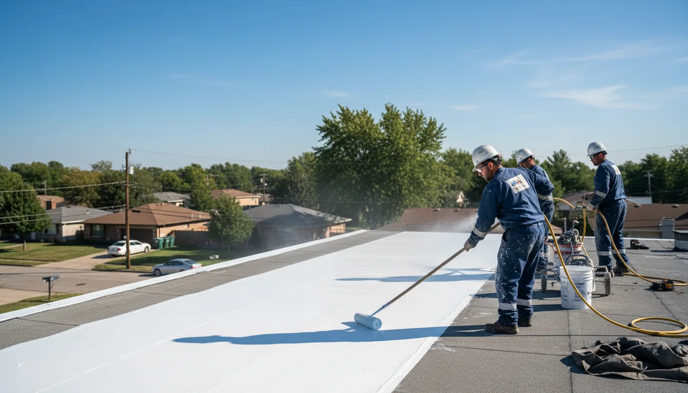 Commercial roof coating in Lake George, MI near me